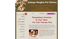 Desktop Screenshot of collegeheightspetsitters.com